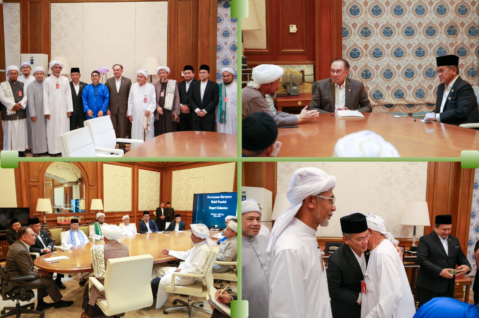 YAB PM MENERIMA KUNJUNGAN MAHABBAH ULAMA MADRASAH PONDOK KELANTAN